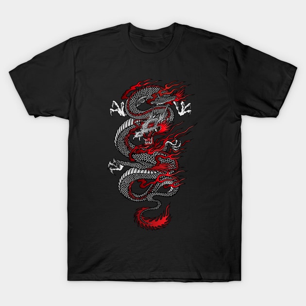 Asian Dragon T-Shirt by juyodesign